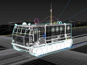 kharkovchanka arctic off-road vehicle 3D Model