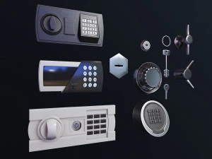 безопасные замки 3D Модель