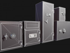 lockers collection Model 3D
