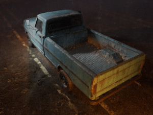 old american car 3D Модель