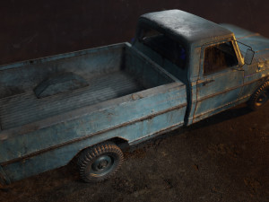 old american car 3D Модель