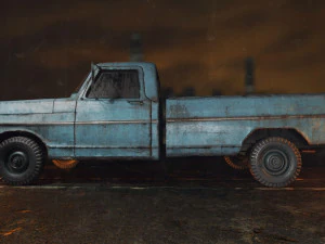 old american car 3D Model