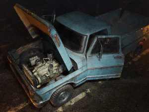 old american car 3D Model
