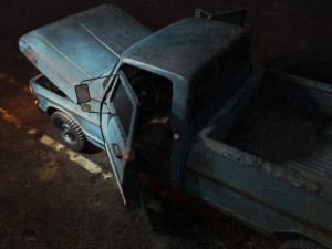 old american car 3D Модель