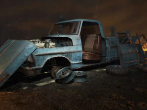 old american car 3D Model