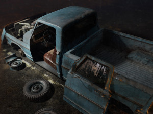 old american car 3D Модель