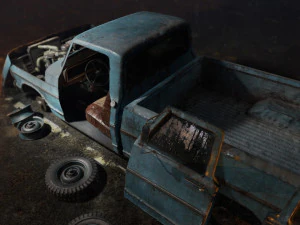 old american car 3D Model