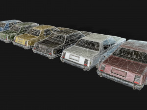 lowpoly old car-01 3D मॉडल