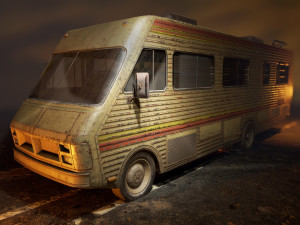 lowpoly old car-03 3D Model