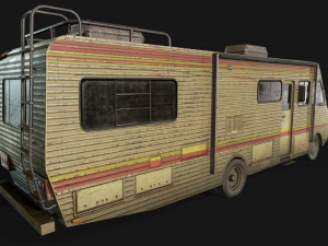 lowpoly old car-03 3D Model