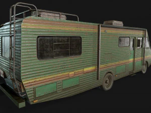 lowpoly old car-03 3D Model