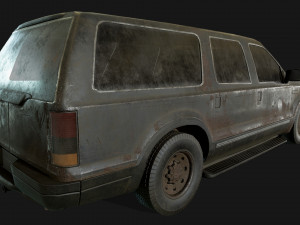 lowpoly old car-05 3D 模型