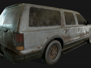 lowpoly old car-05 3D 模型