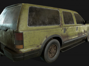 lowpoly old car-05 3D 模型