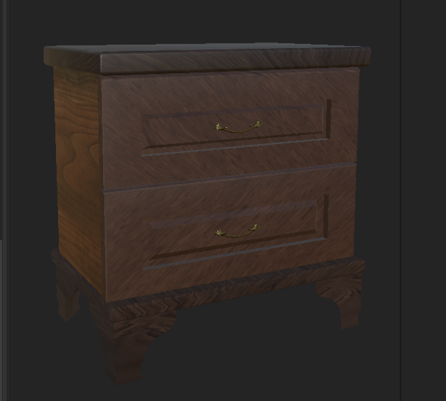 bedside table 3D मॉडल .c4d .max .obj .3ds .fbx .stl .blend 