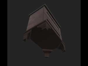 bedside table 3D मॉडल
