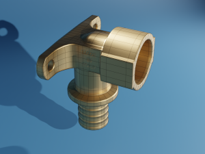 collection of axial press fittings for pex pipes Modelo 3D