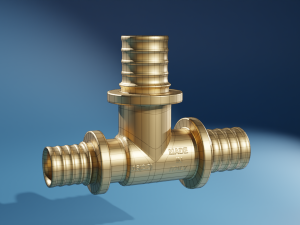 collection of axial press fittings for pex pipes Modelo 3D