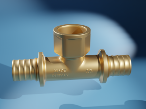 collection of axial press fittings for pex pipes Modelo 3D