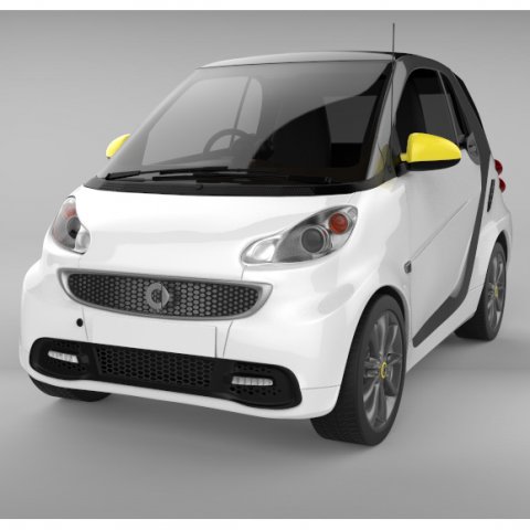 smart fortwo 2013 Modelo 3D .c4d .max .obj .3ds .fbx .stl .blend 