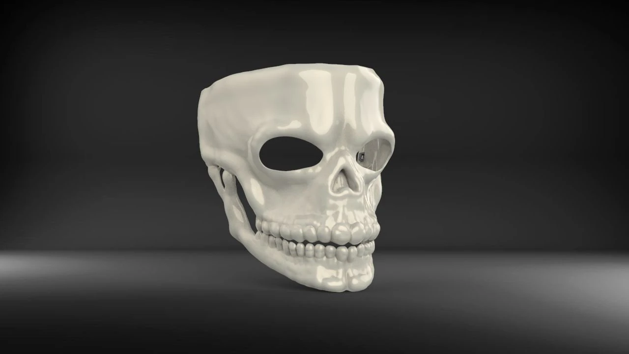 mask james bond spectre skull 007 3D Model .c4d .max .obj .3ds .fbx .stl .blend