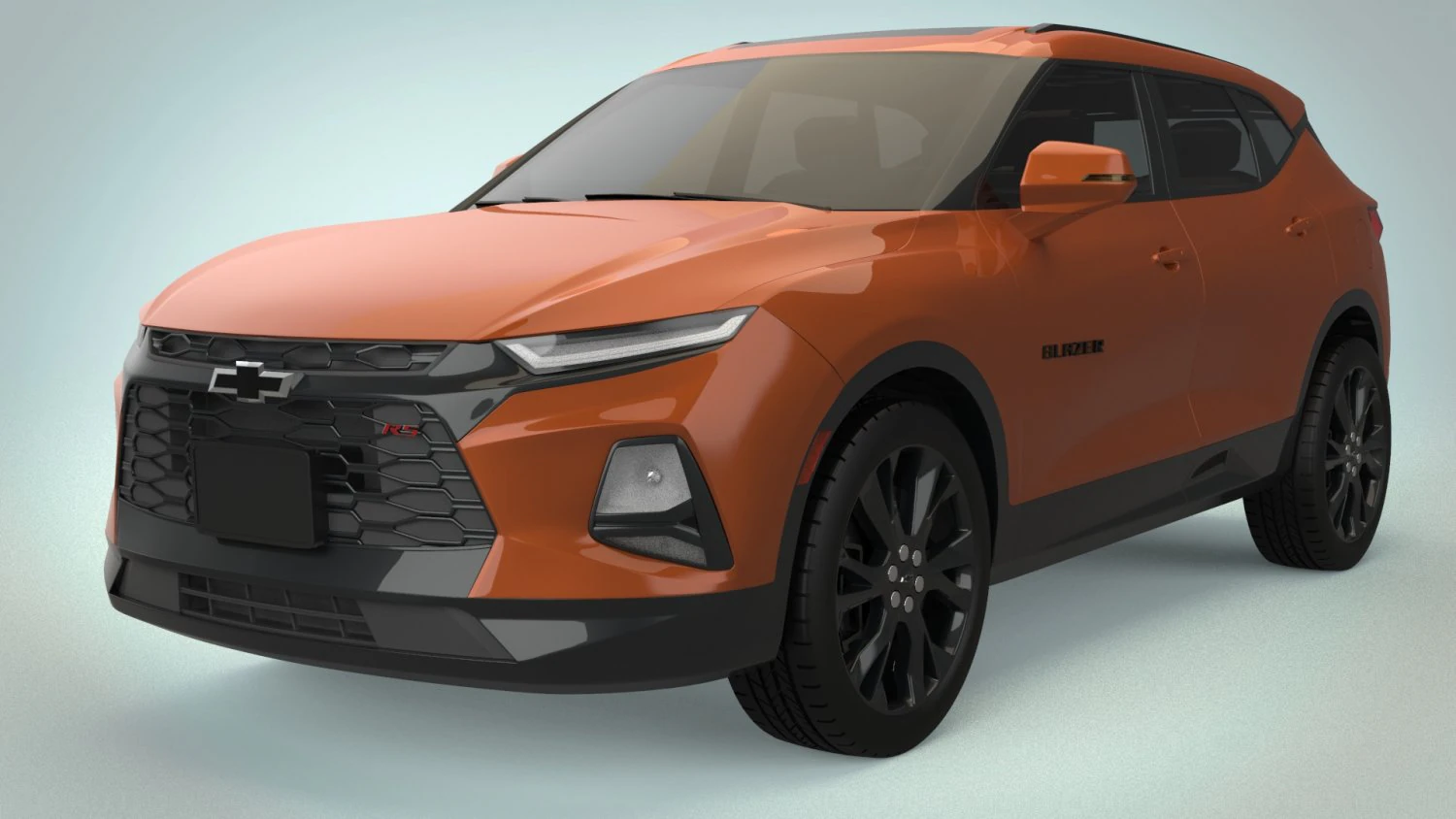 chevrolet blazer rs 2019 3D Model .c4d .max .obj .3ds .fbx .stl .blend 
