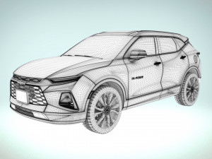 chevrolet blazer rs 2019 Modelo 3D