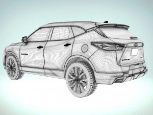 chevrolet blazer rs 2019 3D Model