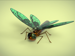 butterfly mechanical steampunk 3D Model