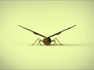 butterfly mechanical steampunk 3D Model