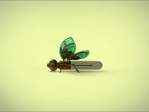 butterfly mechanical steampunk 3D Model