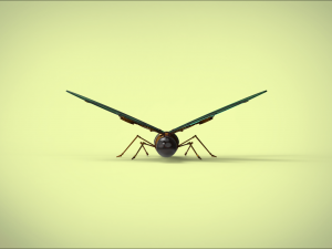 butterfly mechanical steampunk Modello 3D