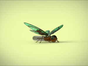 butterfly mechanical steampunk 3D Model