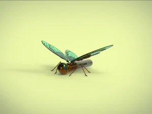 butterfly mechanical steampunk 3D Model
