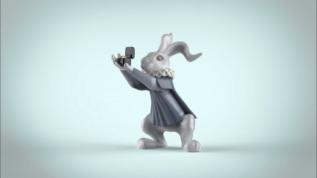 rabbit from alice in wonderland Modelo 3D .c4d .max .obj .3ds .fbx .stl .blend 