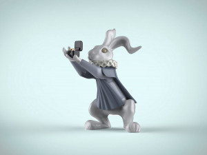 rabbit from alice in wonderland 3Dモデル