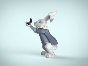 rabbit from alice in wonderland Modelo 3D