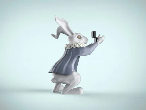 rabbit from alice in wonderland 3D Model