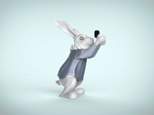 rabbit from alice in wonderland Modelo 3D