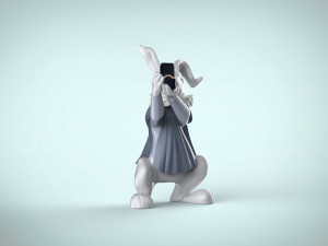 rabbit from alice in wonderland Modelo 3D