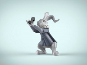 rabbit from alice in wonderland Modelo 3D