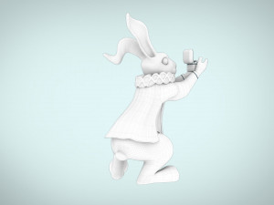 rabbit from alice in wonderland Modelo 3D