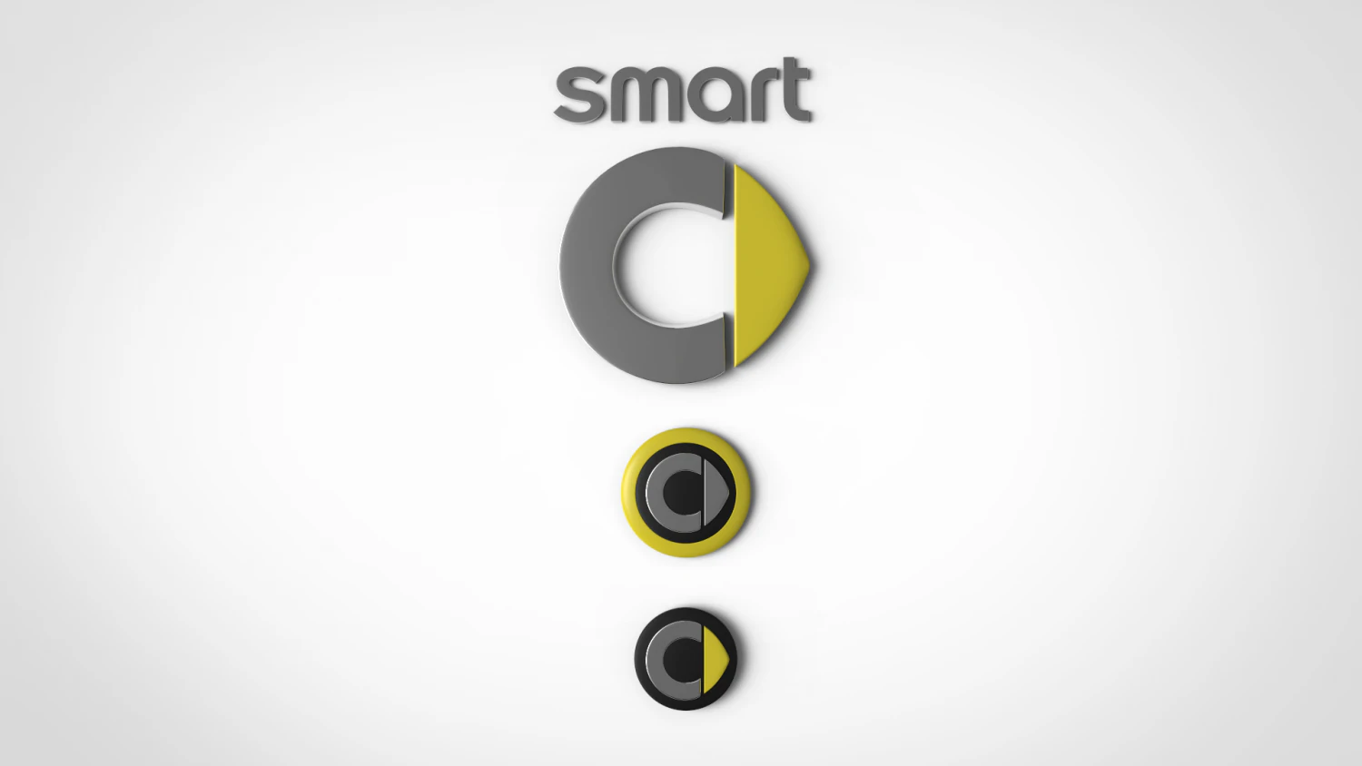 logo car smart 3D Model .c4d .max .obj .3ds .fbx .stl .blend 