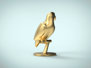 parrot macaw decoration 3d print model low-poly Model 3D