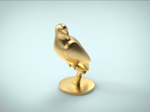 parrot macaw decoration 3d print model low-poly Model 3D