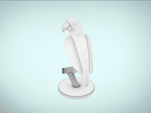 parrot macaw decoration 3d print model low-poly Model 3D
