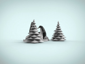 penguin family 3D मॉडल
