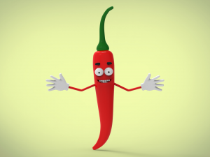 pepper 3D मॉडल