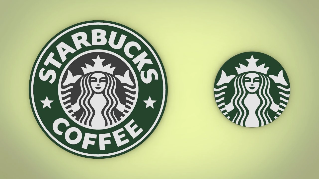 starbucks logo 3d print low-poly 3D Model .c4d .max .obj .3ds .fbx .stl .blend 