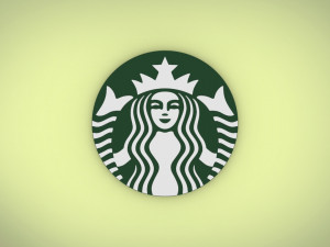 starbucks logo 3d print low-poly 3D Model